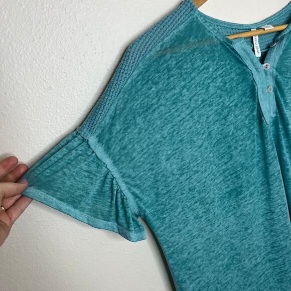 Live Well Lifestyle Teal Short Sleeve Oversized Tee XL - Picture 3 of 9